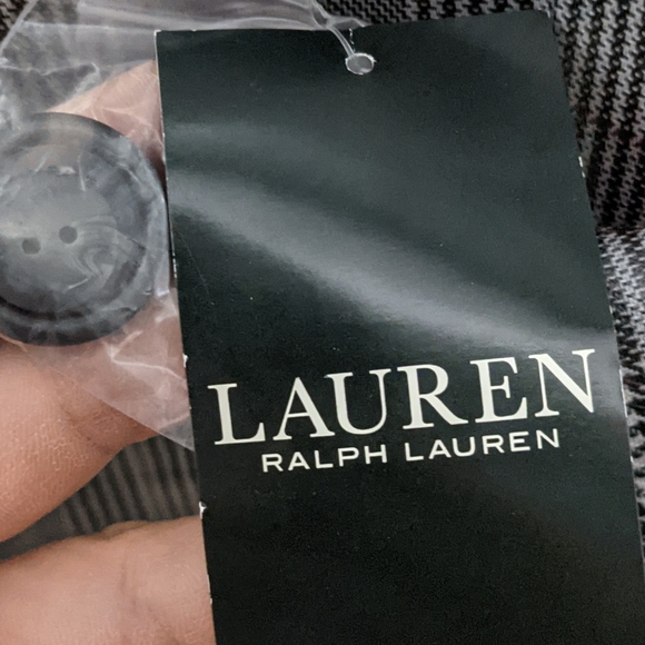 Lauren Ralph Lauren Laminated Plaid Raincoat Small - Picture 6 of 9